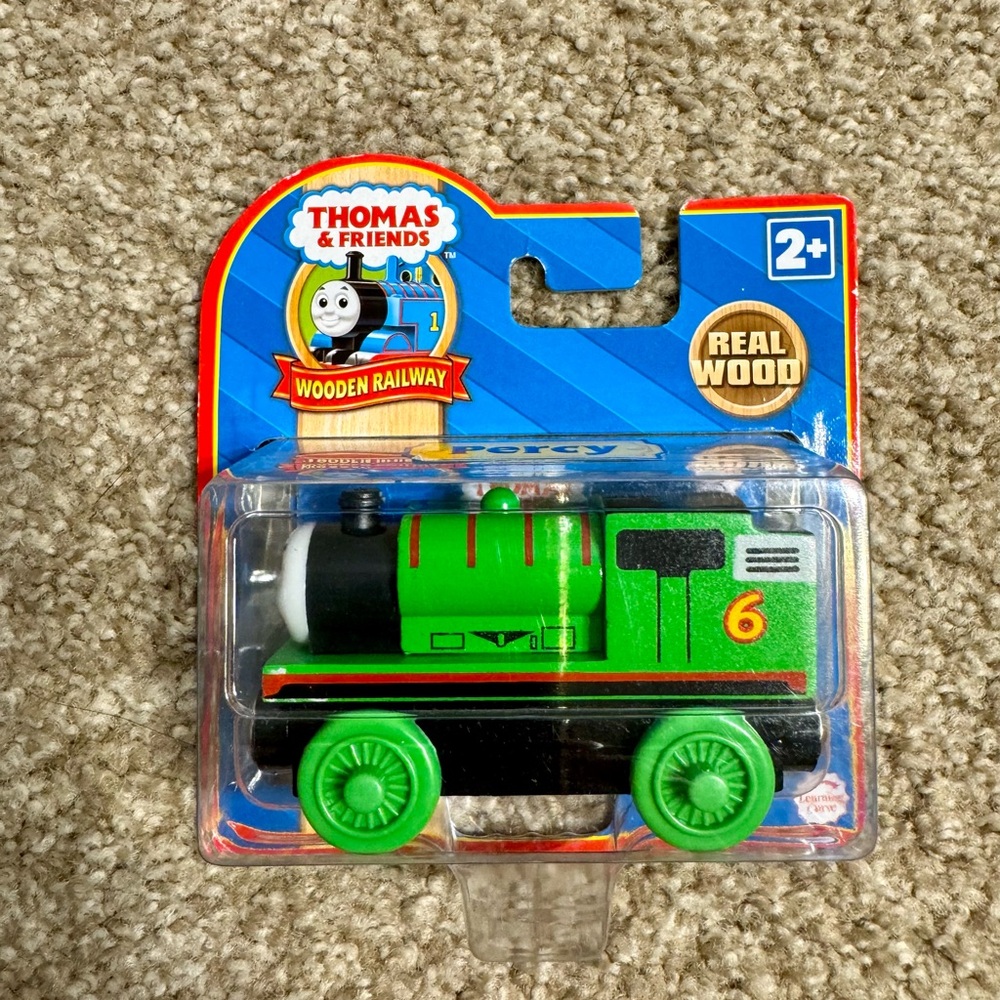 Percy Wooden Wood Train Thomas & Friends Real Wood NIB